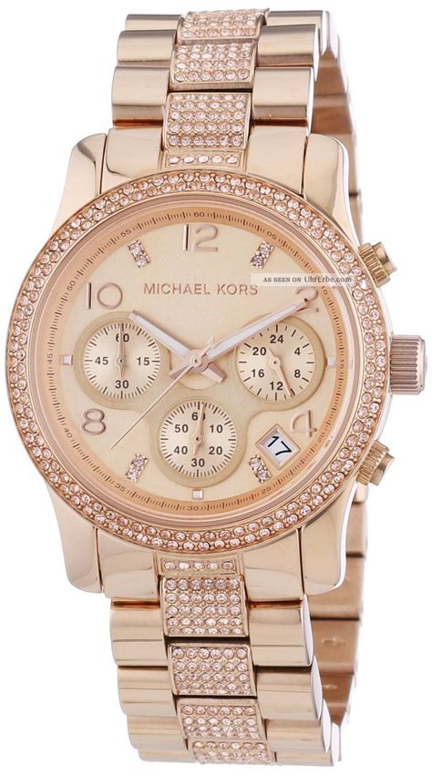 michael kors damenuhr gold mit edelsteine|Michael Kors rose gold.